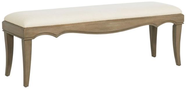 Coaster® Revello Ecru/Washed Mango Upholstered Bench-0
