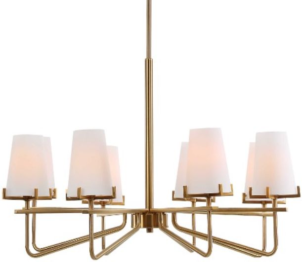 Uttermost® Lassen Warm Brass 8-Light Chandelier-1
