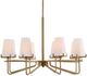Uttermost® Lassen Warm Brass 8-Light Chandelier-1
