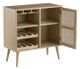 A & B Home Light Brown Wine Cabinet-1