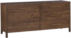 Front view of the Bassett® Furniture Parkway Tobacco Dresser
