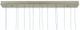 Currey & Company Dove Multi-Drop Painted Silver/White Rectangular Pendant Lighting-3