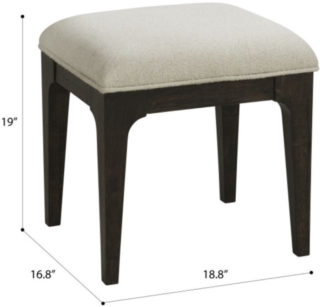 Emerald Home Sutton Place Beige/Cocoa Stool-2