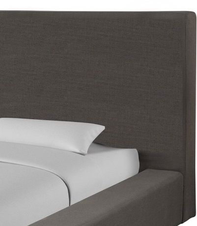 Parker House® Heavenly Flax Charcoal King Panel Bed with Comfort Pillows-1