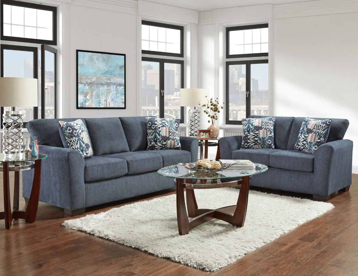 Affordable Furniture Allure Navy Sofa Sleeper King s Furniture Appliance