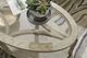 Hammary® Solstice Glass Top Oval Coffee Table with Soft Beige Base-2