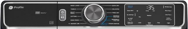 GE Profile™ 7.8 Cu. Ft Sapphire Blue Gas Dryer-2