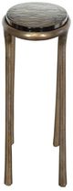 Uttermost® Ata Glass Top Oval Accent Table with Antique Brass Base-4