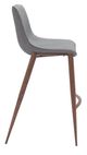 Zuo® Modern Magnus Slate Gray/Walnut Barstool-1