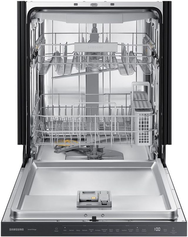 Samsung 24" Fingerprint Resistant Matte Black Top Control Built In Dishwasher-3