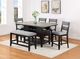 Crown Mark Frey Black/Gray Counter Stool-1
