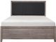 Mazin Furniture Woodrow Brownish Gray Queen Bed-0