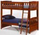 Night & Day Furniture™ Cinnamon Cherry Twin/Twin Bunk Bed-0