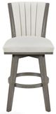 Homelegance® Corvallis Beige/Wire Brushed Gray Swivel Pub Height Chair-2