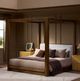 Four Hands Frederick Antwerp Bone/Natural Oak King Canopy Bed-1