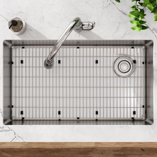 Elkay Crosstown® 3-Piece Polished Satin 31-1/2" x 18-1/2" x 9" Single Bowl Undermount Sink Set-2