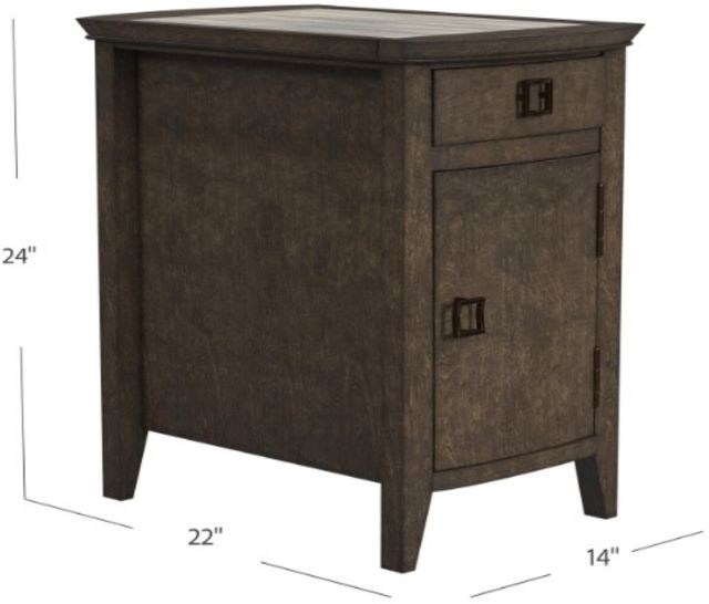 Null Furniture Woodmill Sable Charging Chairside Cabinet-3