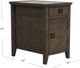 Null Furniture Woodmill Sable Charging Chairside Cabinet-3