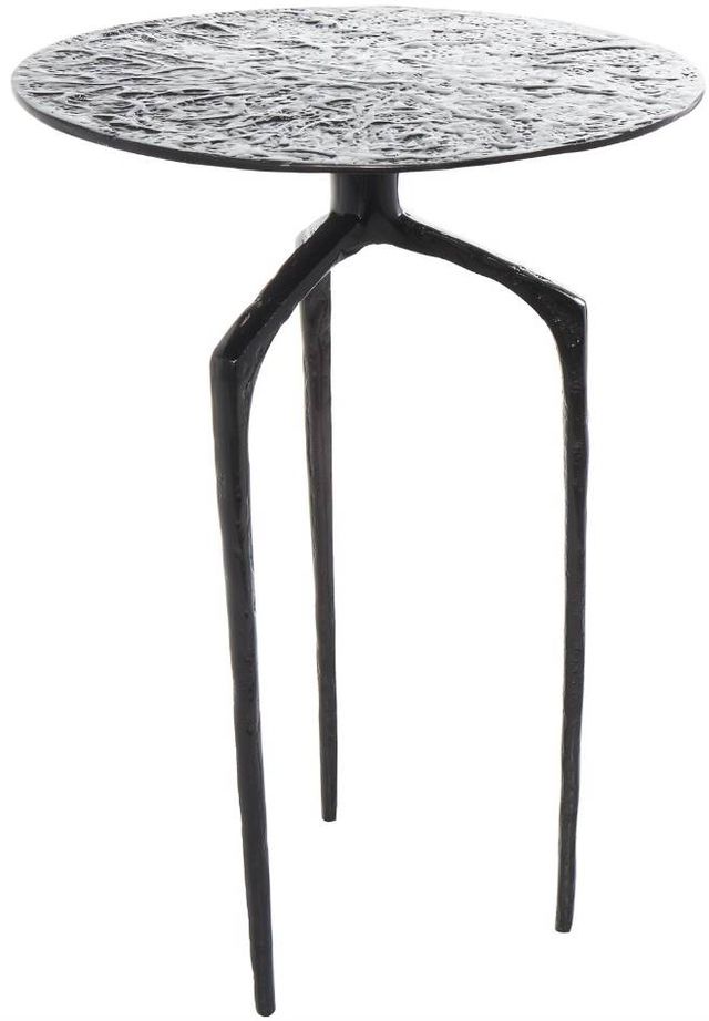 Deco Marche Gray Geometric Slim Accent Table-0