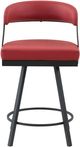 Homelegance® Crowley Red Counter Swivel Chair-2
