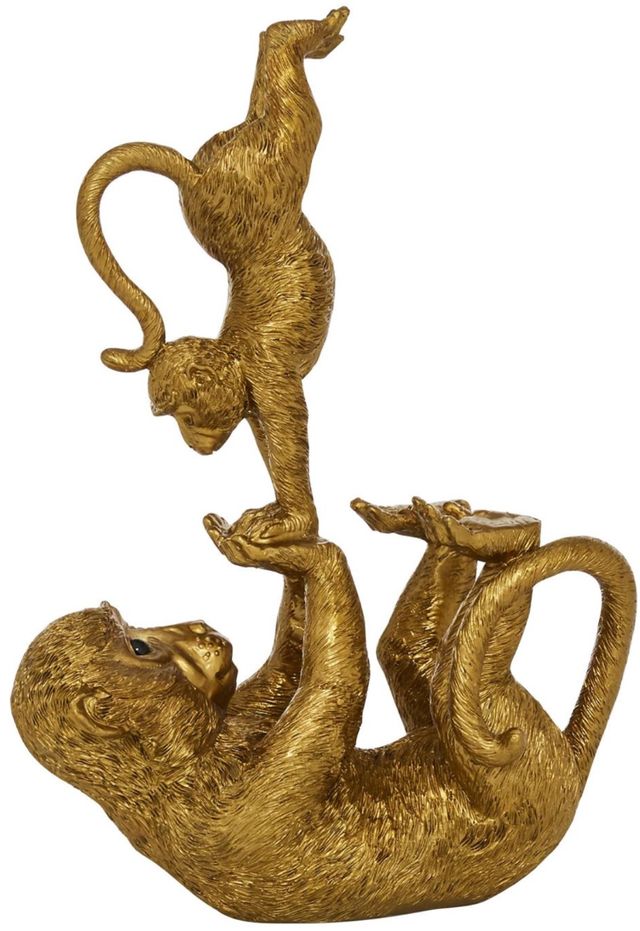 Deco Marche Gold 8” Monkey Sculpture-0