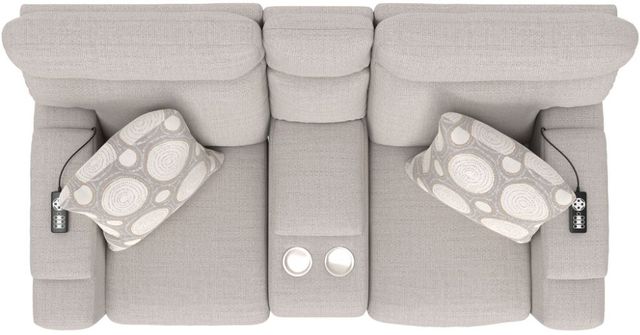 Catnapper® Sanctuary Chalk/Winter Power Reclining Loveseat with Heat, Massage and Zero Gravity-4