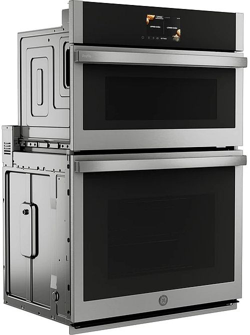 GE Profile™ 30" Stainless Steel Oven/Microwave Combo Electric Wall Oven with Convection-3