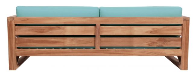 Meridian Furniture Anguilla Sea Blue Fabric Outdoor Accent Sofa-2