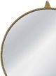Bassett Mirror Ezra Antique Brass Wall Mirror-3