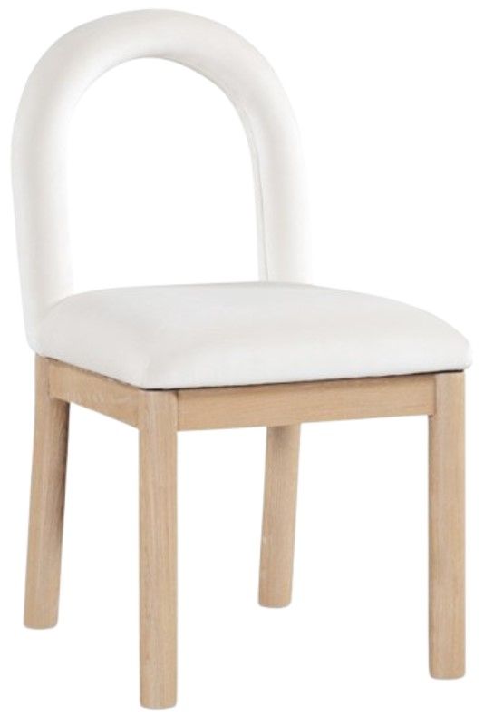 Meridian Furniture Conrad Cream/Natural Upholstered Dining Chair-0