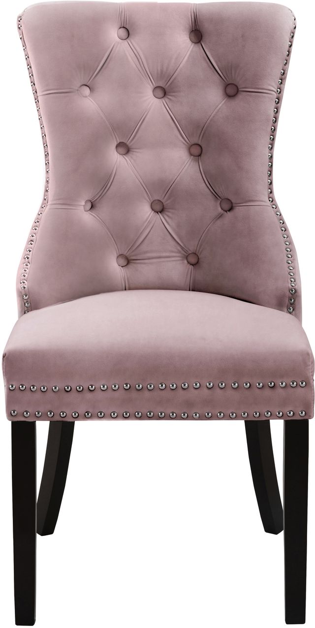 Meridian Furniture Nikki Pink Velvet Dining Chair-1
