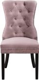 Meridian Furniture Nikki Pink Velvet Dining Chair-1