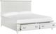 Magnussen Home® Charleston White Dove California King Panel Storage Bed-1
