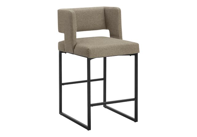 Monarch Specialties Inc. 2-Piece Black/Brown 36" Counter Stool Set-0