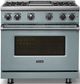 Viking® 7 Series 36" November Sky Pro Style Liquid Propane Gas Range with Griddle-4
