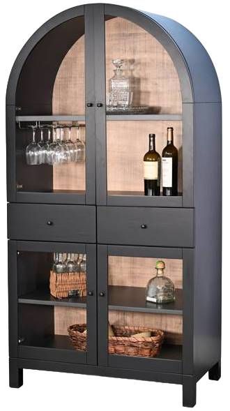 Sunny Designs™ Bar & Game Black Magic/Buckskin Wine Bar-2