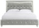 Najarian Furniture Glendale Platinum Upholstered Panel Bed-1