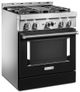 KitchenAid® 30" Imperial Black Smart Pro Style Gas Range-3