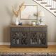 Jofran Inc. Aurora Hills Bisque/Brushed Gray 4-Door Accent Chest-1
