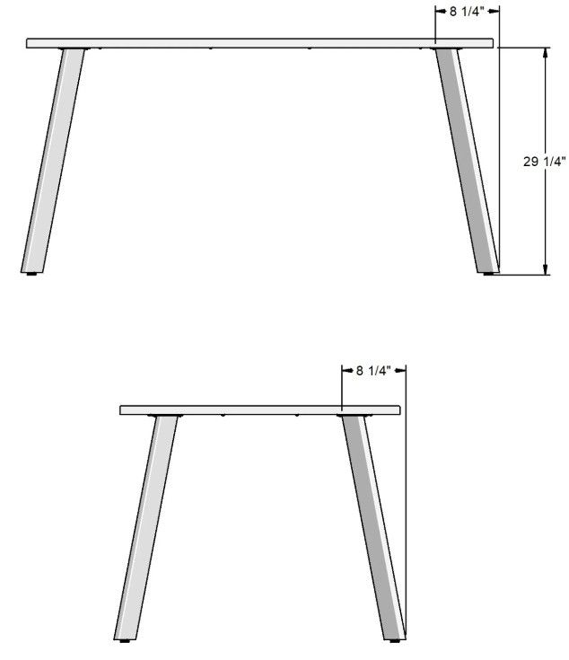 Amisco Customizable Lidya 40" Rectangular Dining Table-1
