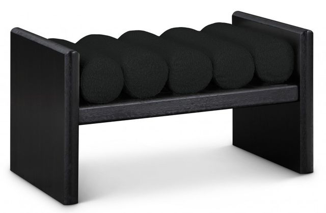 Meridian Furniture Waverly Black 32" Upholstered Bench-0