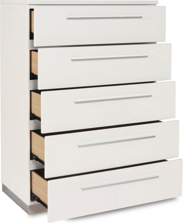 New Classic® Home Furnishings Sapphire High Gloss White Laminate Chest-3