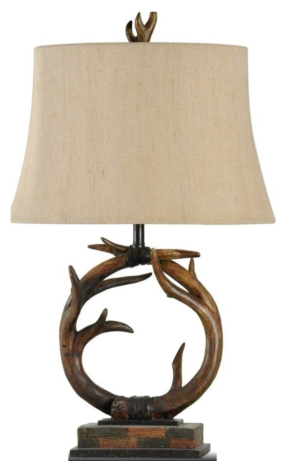 StyleCraft Mossy Oak Nativ Living Antler Table Lamp-0