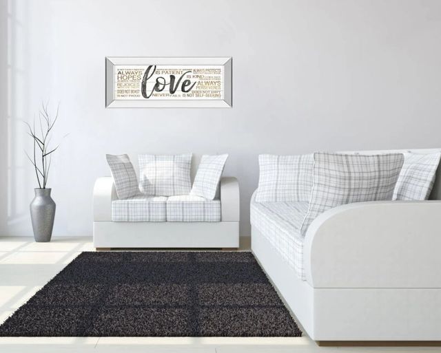 Classy Art Love by Marla Rae Mirror Framed Wall Art-1