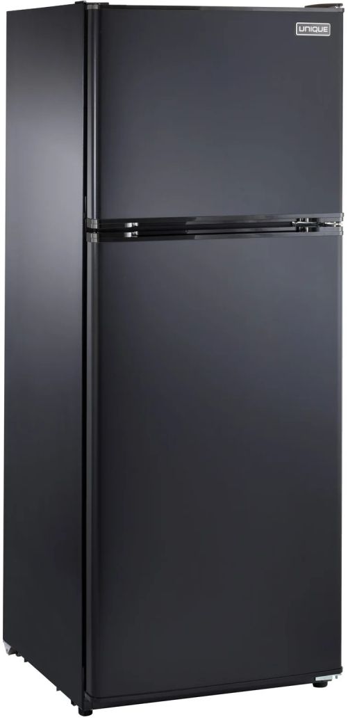 Unique Appliances 24" 10.3 Cu. Ft. Black Counter Depth Off-Grid Solar DC Top Freezer Refrigerator-3