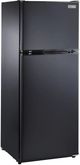 Unique Appliances 24" 10.3 Cu. Ft. Black Counter Depth Off-Grid Solar DC Top Freezer Refrigerator-3