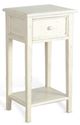 Sunny Designs™ White Sand Side Table with Drawer-0