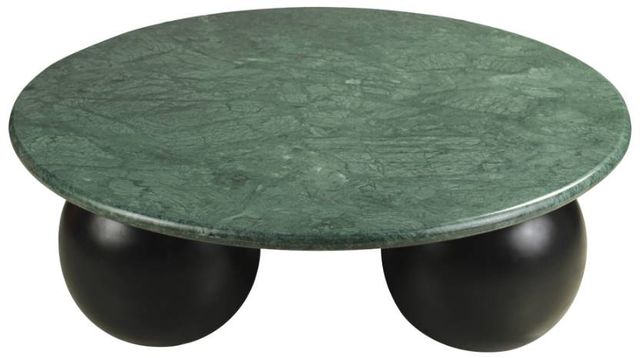 Meridian Furniture Treviso Green Coffee Table with Black Base-2