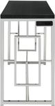 Elements International Ezra 4-Piece Cappuccino/Chrome Bar Table Set-3