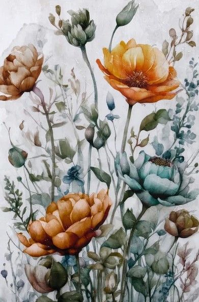 StyleCraft Whimsy Floral Fall II Wall Art-1